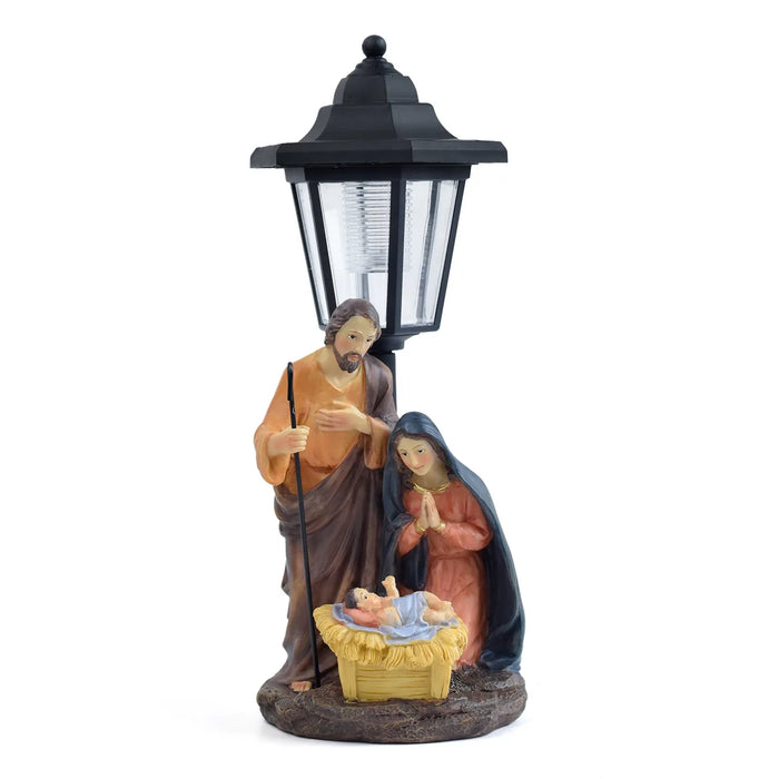 Christmas Trough Solar Light Ornament Outdoor Balcony Lawn Garden Path Atmosphere Light Statue  Garden Statues