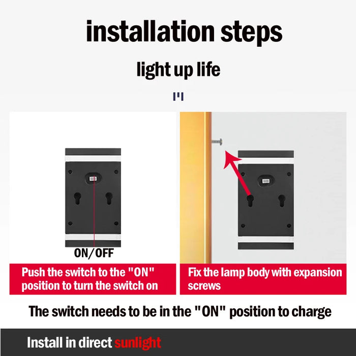 Solar Wall Lamp Outdoor Waterproof Solar Powered Up/Down Lighting for Garden Yard Home Exterior Decoration IP65 Solar Path Light