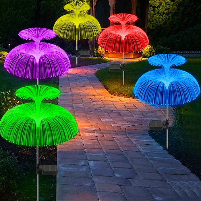 Solar Flowers Lights Waterproof Jellyfish Outdoor Garden Decor Solar Lights For Yard Patio Pathway Lawn Solar lamp