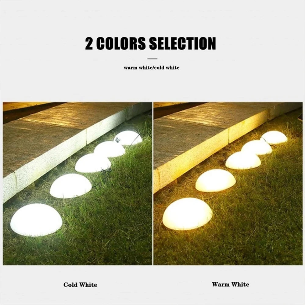 LED Solar Light Garden Lawn Lamp Waterproof Outdoor Landscape Christmas Lights Home Yard Driveway Patio Pathway Decor Lighting