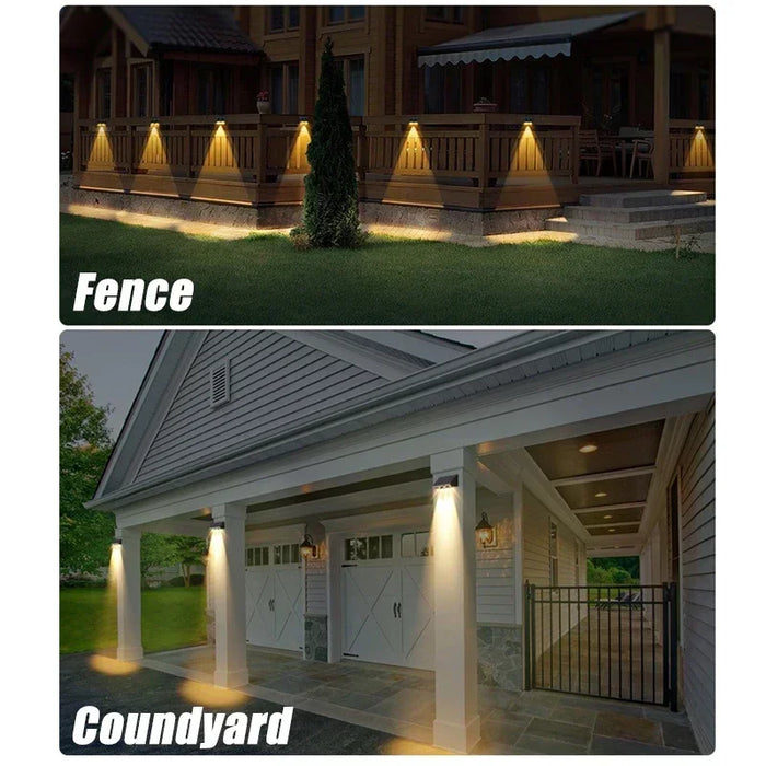 Solar Wall Light LED Outdoor Lamp Waterproof 1/2/3/4LED Beads Solar Powered for Porch Balcony Countyard Wall Fence Decortions