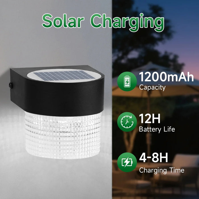 Solar LED Light, Outdoor Waterproof Wall Lamp, Streetlights Exterior Garden Decoration Yard Porch Walkway Solar Wall Light Home