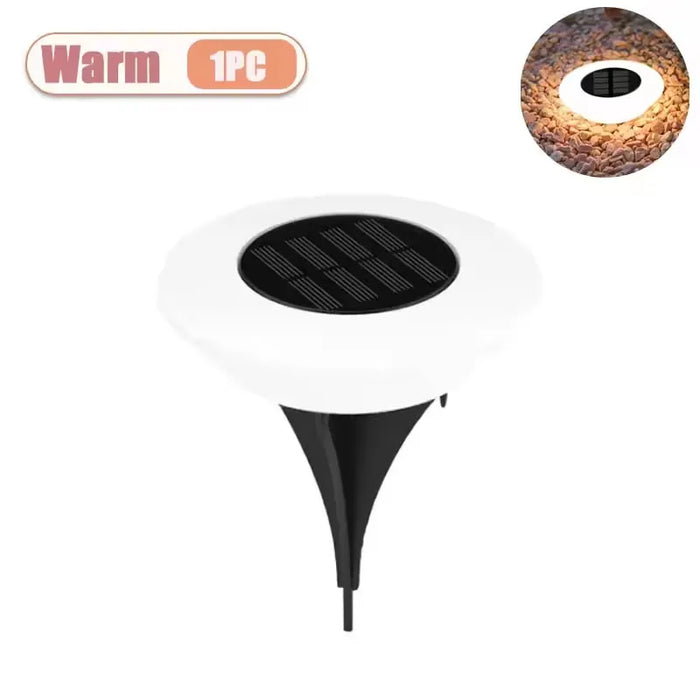 Solar Ground Lights 1/4Pack LED Lawn Lamp Outdoors Floor Lamp Landscape Light for Garden Pathway Yard Deck Camping Decor