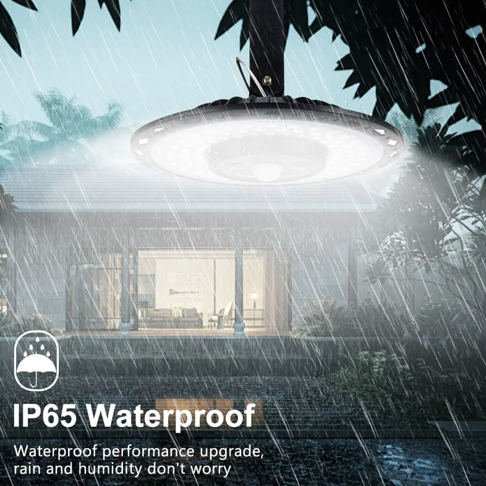 Solar Lights Indoor Outdoor Solar Pendant Light 180/228 LED Shed Lamp Motion Sensor with Remote IP65 Waterproof Barn Gazebo Yard