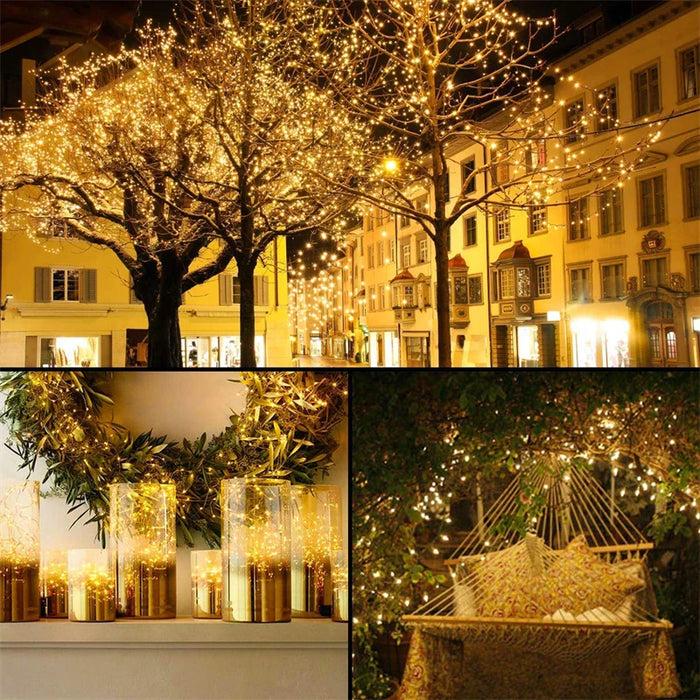 LED Solar String Lights Outdoor Fairy Light Waterproof Festoon Lamp Christmas Decor  for Garden Tree Party 7/12/22/32/52/102M