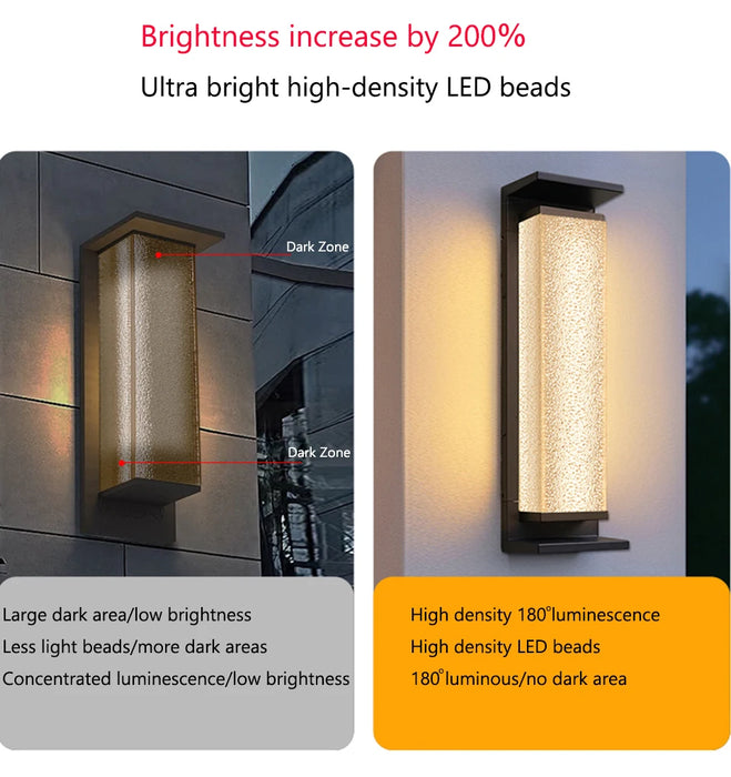 Solar Wall Light Outdoor Dusk to Dawn Porch Lighting Fixture Waterproof Solar Lanterns Anti-Rust Lanterns for Front Patio Garage