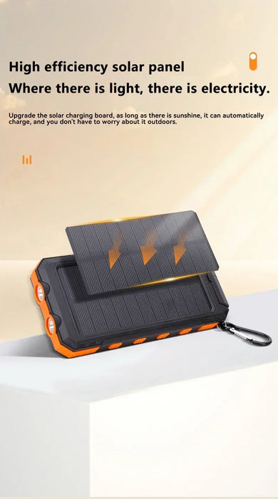 Solar 200000mAh Power Bank Portable Large Capacity Charger Compatible 120W Super Fast Charging For iPhone Samsun Huawei Xiaomi