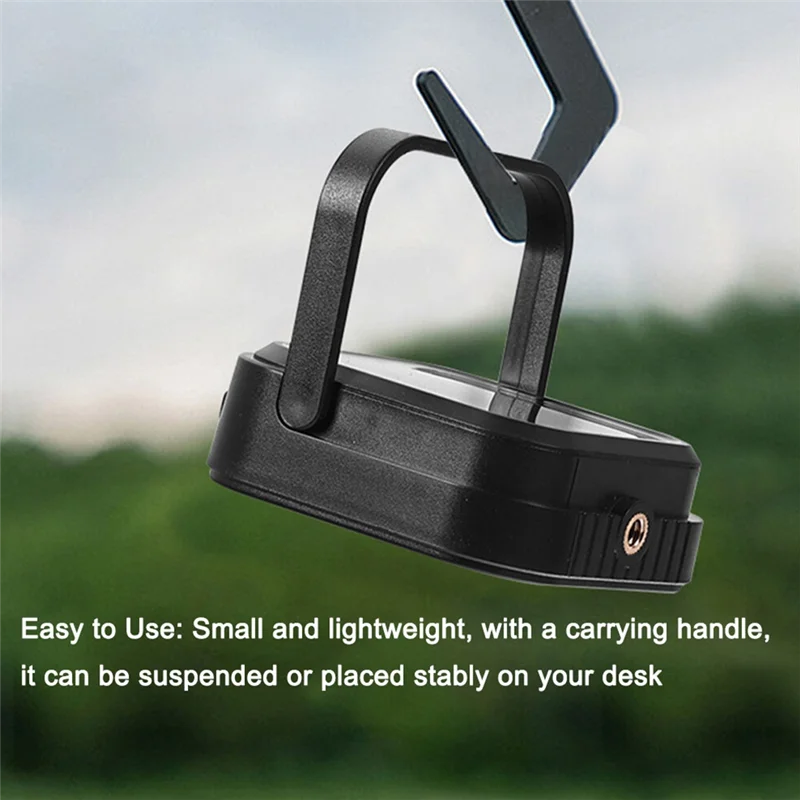 ABJI-LE-D Solar Camping Light Emergency Lamp Stepless Dimming Campsite Lantern With Portable Power Bank 3 Color Temperatures