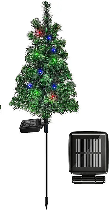 Solar Simulation Christmas Tree Lights Outdoor Party Lawn Garden Terrace Porch Landscape Atmosphere Decorative Lights Waterproof
