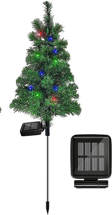 Solar Simulation Christmas Tree Lights Outdoor Party Lawn Garden Terrace Porch Landscape Atmosphere Decorative Lights Waterproof
