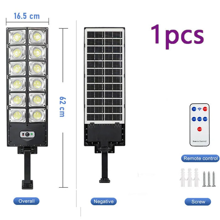 Powerful Solar Lights Outdoor Super Bright Solar Street Light 720 LED Solar Wall Lamp Solar Spotlight for Garage Garden Yard