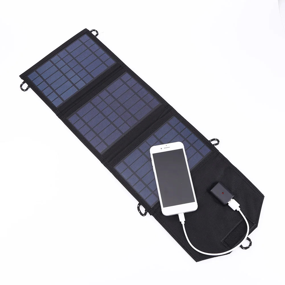 70W Foldable Solar Panel 5V USB Solar Cell Portable Waterproof Solar Panel Mobile Phone Battery Charger Outdoor Phone Power Bank