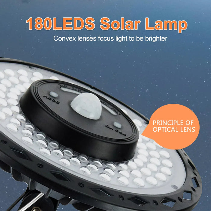 Solar Shed Light Indoor Outdoor 228 LED Pendant Light Motion Sensor with Remote Waterproof 5 Lighting Modes for Barn Gazebo Yard