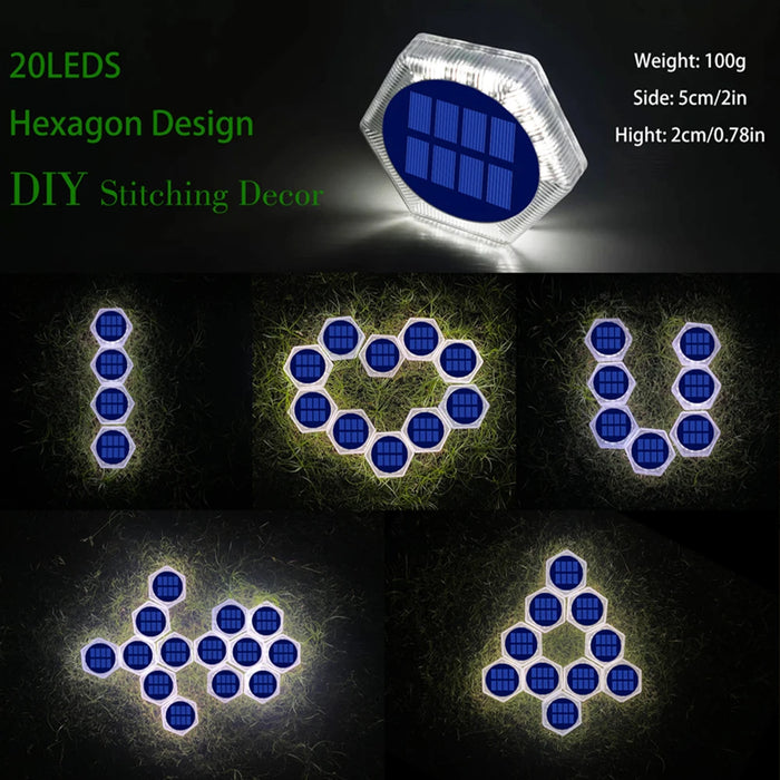 Solar Deck Lights Auto On/Off Dock Post Lights Driveway Fence Stairs Yard Patio Pathway Porch - Solar Powered Step Lights Blue