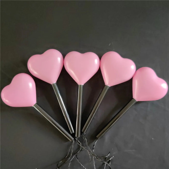 5pcs/lot Love Solar Outdoor Lights Valentine's Day Decor LED Lights Garden Decorations Pathway Lights Ground Plug Light 1006