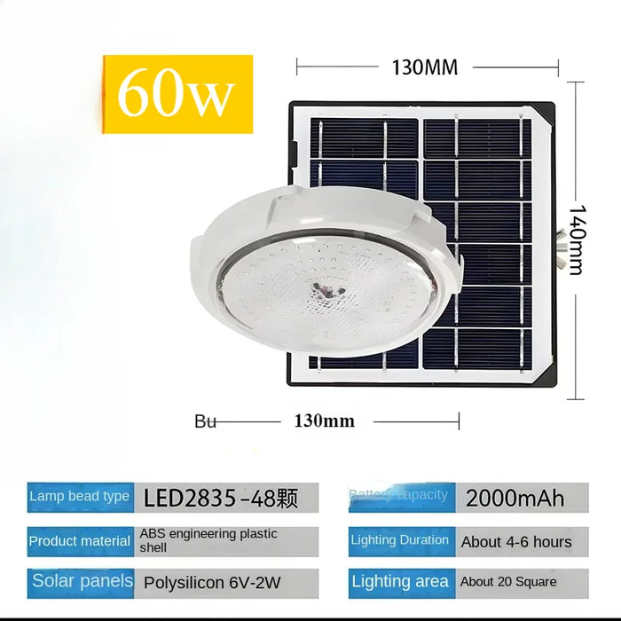 Solar lights Indoor Home Top Ceiling House Outdoor Garden pandent light Panel Lamp Fixture For Corridor Garden Living Room