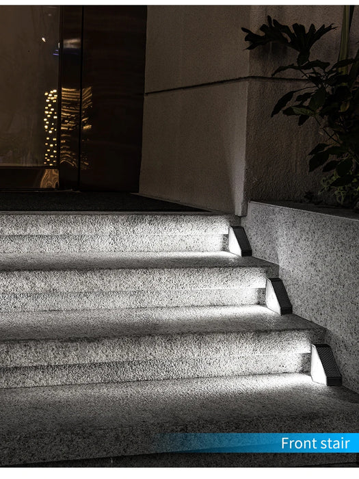 Solar Step Lights, Outdoor Stair Lights, Step Lights, Courtyard Decorative Atmosphere Lights, Suitable for Courtyard, Garden, Park, Deck, Stair Step Decoration