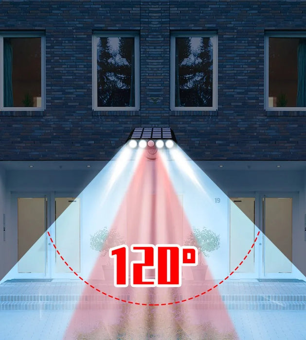 LED Solar Lamp Garden Light IP65 Waterproof LED Exterior Spotlight For Outdoor Lighting With Motion Sensor Projector Street Lamp