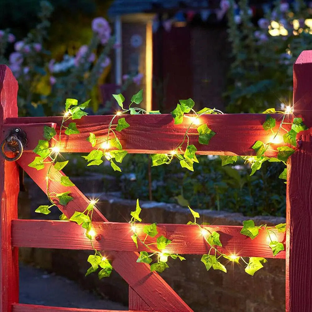 Fairy Lights Solar Lights Maple Leaf Waterproof Outdoor Garland 10M/5M/2M Solar Lamp Christmas Garden Wedding Party Decoration