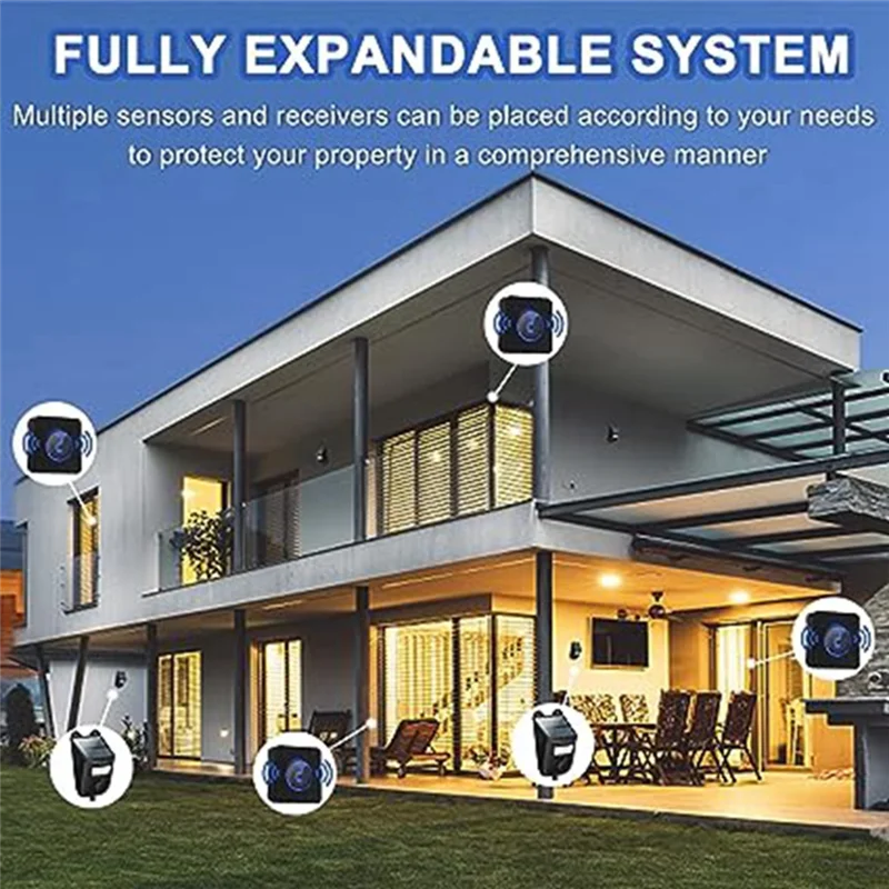 Solar Driveway Alarms Wireless Motion Sensors & Detectors Greeters Reversing Alarms Home Security Systems EU Plug A