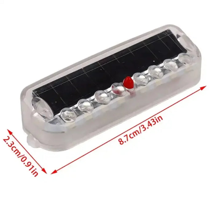 Solar LED Car Anti-rear-end Collision Light Anti-collision Warning Wiring Free Light Vibration Sensor Flashing Breathing Light