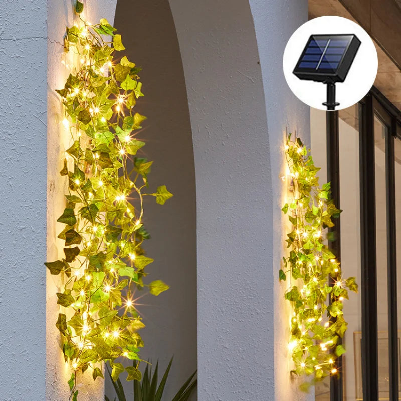 Solar Lights Fairy Sunflower Maple Leaf 10M Waterproof Outdoor Garland Solar Lamp for Garden Decoration Wedding Party Christmas