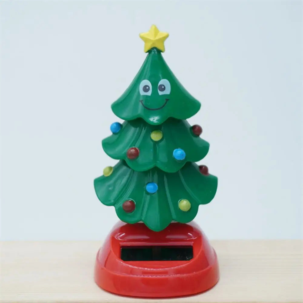 New Arrival Christmas Car Ornament 2024 Solar Dancing Christmas Tree Novelty Moving Christmas Tree For Car Dashboard