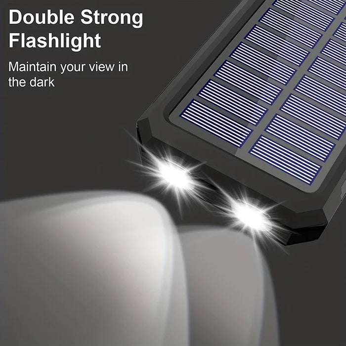 Xiaomi Solar Power Bank 50000mAh Portable Charging Poverbank External Battery Charger Strong Light LDE Light for iphone Huawei