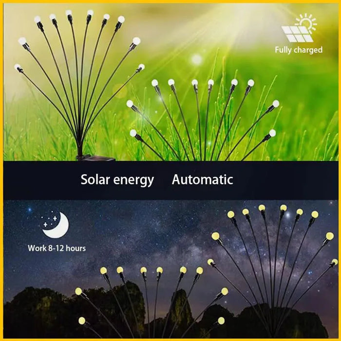 Solar Lights Outdoor Waterproo Solar Garden Lights  Patio Lights Garden Decor Patio Decor Firefly Lights Solar Outdoor