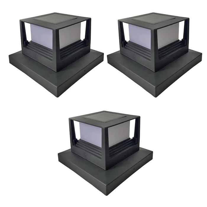 LED Solar Pillar Light Waterproof Solar Lights Outdoor Column Patio Fence Light Garden Sunlight for Courtyard Pathway Decor Lamp