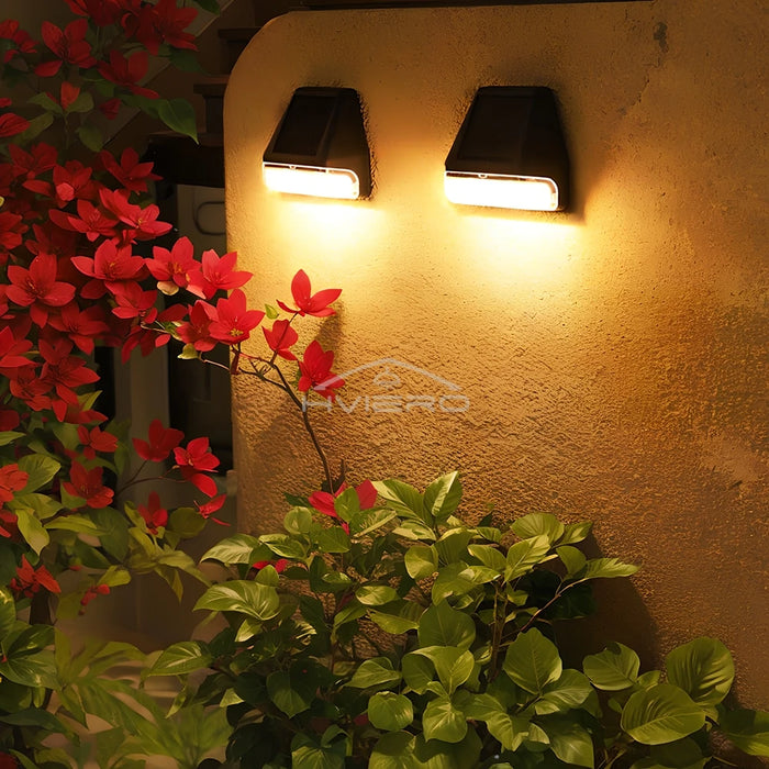 Led Solar Wall Lamps Lighting Ultra Bright Outdoor Rainproof Courtyard Garden Decoration Staircase Steps Fences Induction Light