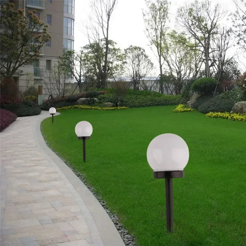 Solar Garden Light Panel LED Round Ball Outdoor Waterproof Decorative Energy Powered for Street Courtyard Landscape Lamp Path