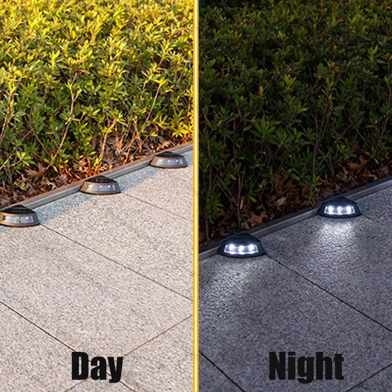 Outdoor Solar Step Lamp LED Decorative Lighting for Home Garden Staircase Patio Walkway Steps - Energy Efficient Garden Lights