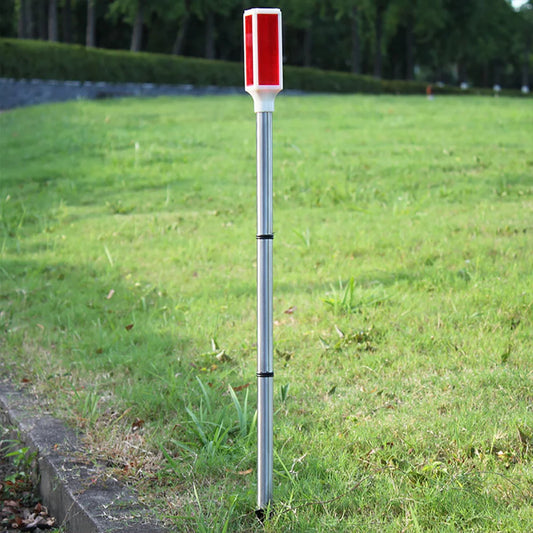 Solar powered bollard lights with multiple color and lighting mode options.，Suitable for driveways, gardens, and paths.