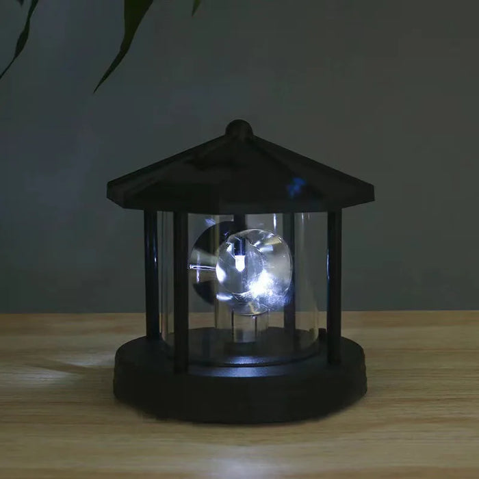 Solar Power Lamps Rotating Lighthouse Beacon Tower LED Light Outdoor Garden Landscape Courtyard Lawn Outdoor Decoration Light