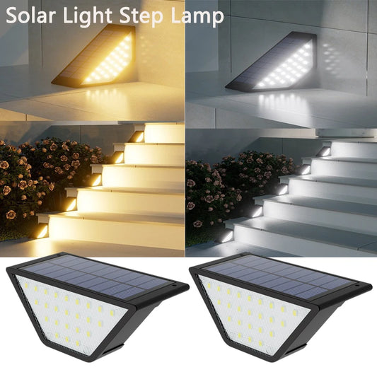Solar Pathway Light Waterproof Upgraded Walkway Landscape Outdoor Auto On/Off Deck Lights for Yard Lawn Patio Garden Decoration