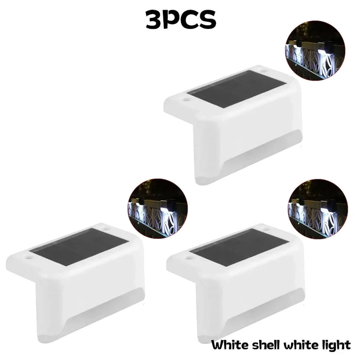 1-10PCS Solar Deck Lights Outdoor Step Lights Waterproof Led Solar Lights for Railing Stairs Step Fence Yard Patio and Pathway
