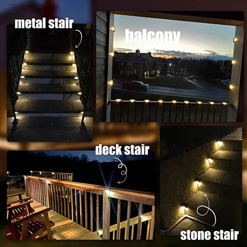 Solar Wall Lights Outdoor Fence Lights Wall Sconce Up Down Lighting Waterproof Outside for Deck House Yard Path Porch Stairs