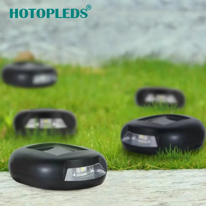 2 LEDs Wall Solar Floor Lights IP65 Waterproof Floor Lights Aisle Corridor Terrace Solar Garden Lights