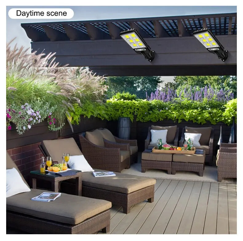 Solar light outdoor courtyard light human body sensing light wall light integrated household solar street lights burst bright