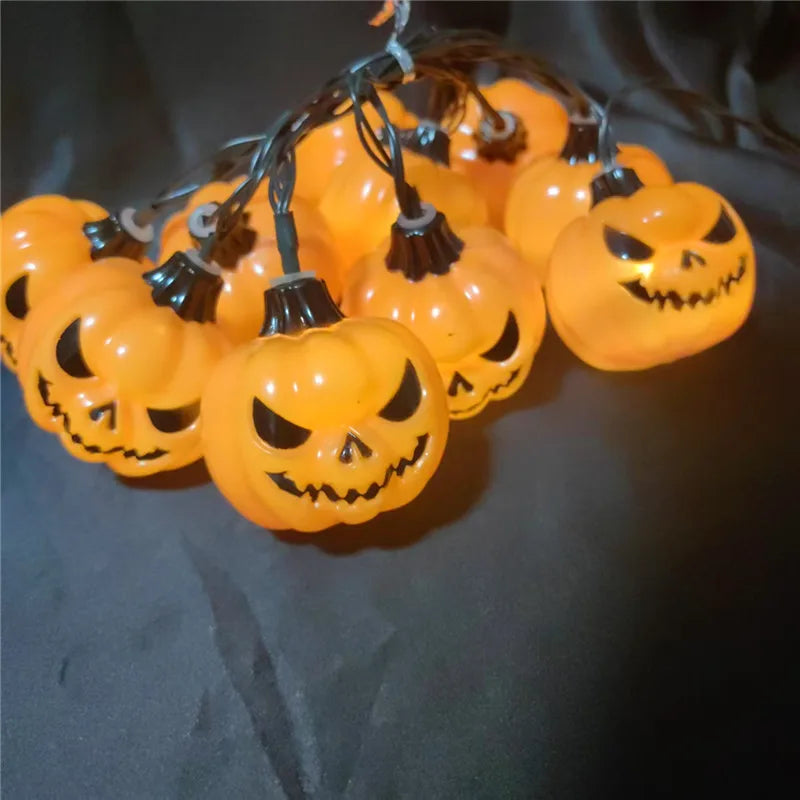 Solar Lights for Halloween Decorations Pumpkin Outdoor Spooky String Lights for Easter Garden Yard  Decor