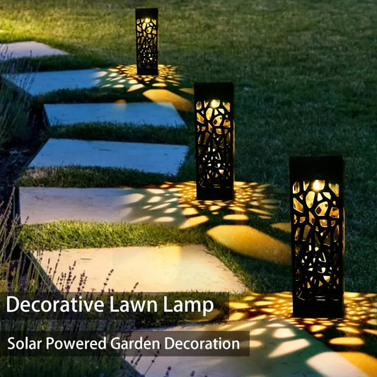 6 Pcs Outdoor Solar Landscape Lawn Light Waterproof Outdoor Lights, Solar Garden Lights Solar Yard Lights For Pathway Patio Yard