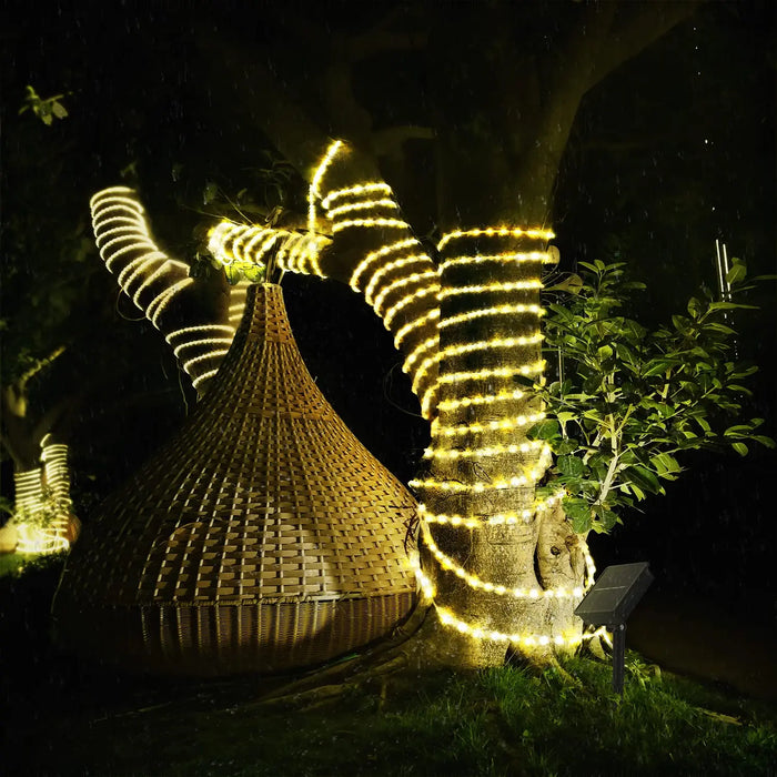 Solar LED Strings Lamp Waterproof Outdoor 300 Lights 8 Mode Garden Decortion Christmas for Wedding Party Holiday 32m/22m