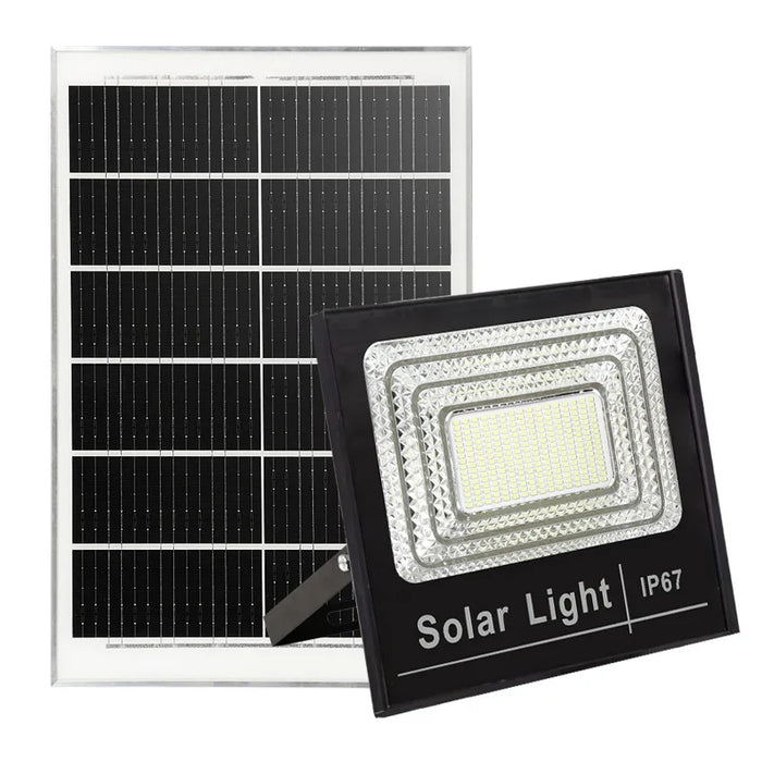Solar Flood Lights with Remote Control, IP67 Waterproof Adjustable Spotlight for Villa & Street Lighting