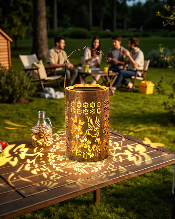 Hanging Outdoor Solar Powered Lantern LED Lights, IP67 Waterproof, Upgraded Lamp Beads, Auto On/Off, Durable for Patio, Yard