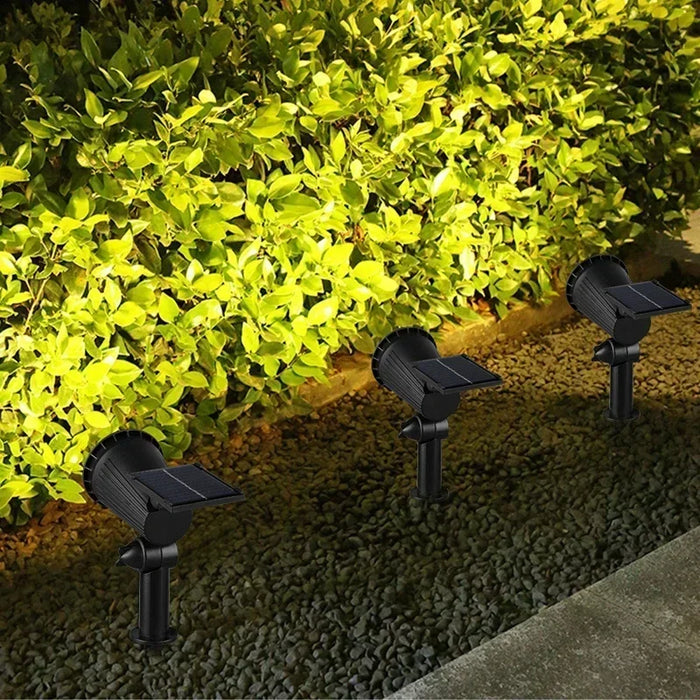 Solar Pathway Light Outdoor Waterproof Bright Monocrystalline Silicon Garden Decorate Light 9 LED Landscape Lamp for Yard Fenced
