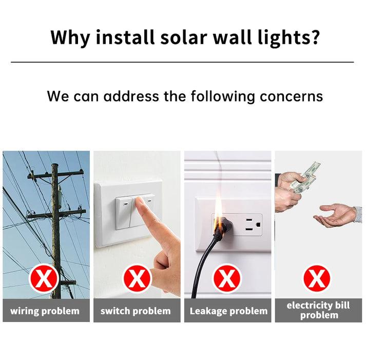 Security Solar Lights Outdoor 167 LED Adjustable 3 Heads with 3 Modes Wireless Motion Sensor Super Waterproof  Spot Flood Lights