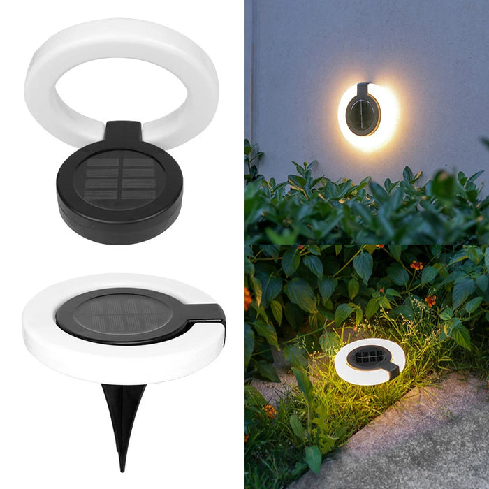 1/4Pack Solar Outdoor Lights,LED Waterproof Atmosphere Light,Warm white lamp,for Garden Fence Buried Lawn Porch Walkway Decor