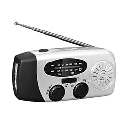 AM/FM/NOAA Emergency Weather Radio Hand Crank Solar Weather Radio Portable Power Bank with Solar Charging Battery