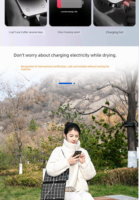 18V Portable Mobile Phone Outdoor Foldable Movable Power Supply